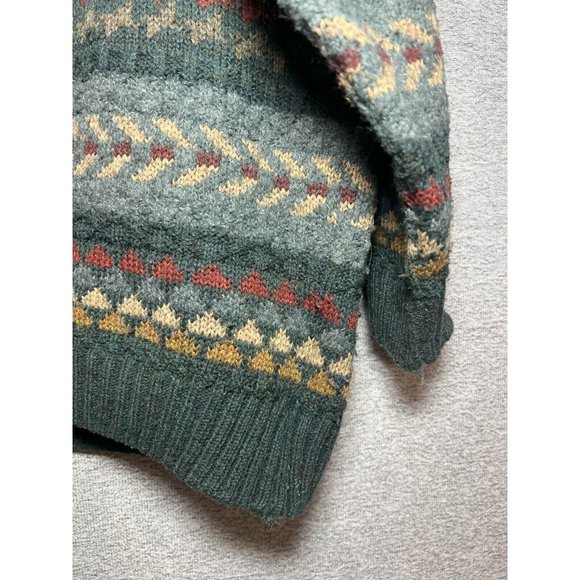 Mark & Spencer Sweater Men EU 3 Crew Neck Printed Long Sleeve 18% Wool - Picture 4 of 9